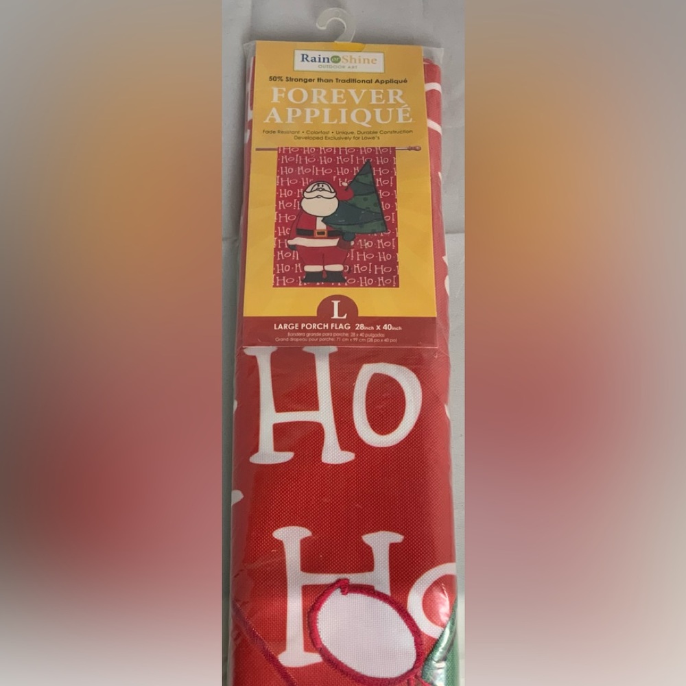 Santa Christmas tree large porch yard flag NEW